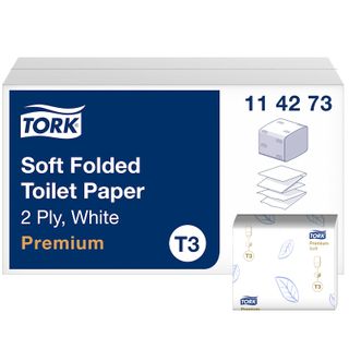 TORK T3 PREMIUM SOFT WHITE 2 PLY T/TISSUE 252S X 30