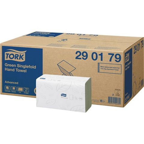 TORK H3 ADVANCED I/FOLD GREEN 2 PLY PAPER TOWEL 250S X 15