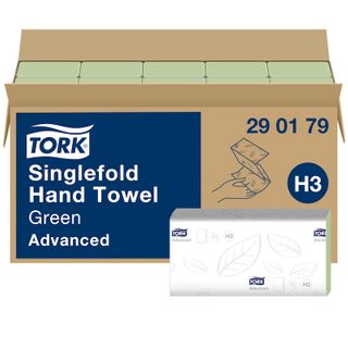 TORK H3 ADVANCED I/FOLD GREEN 2 PLY PAPER TOWEL 250S X 15