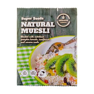 SERIOUS CEREAL NATURAL MUESLI 55G BREAKFAST CEREAL PORTIONS 48S - HPCNM