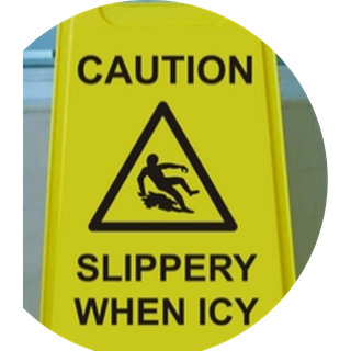 A-FRAME FLOOR SAFETY SIGN - ICE