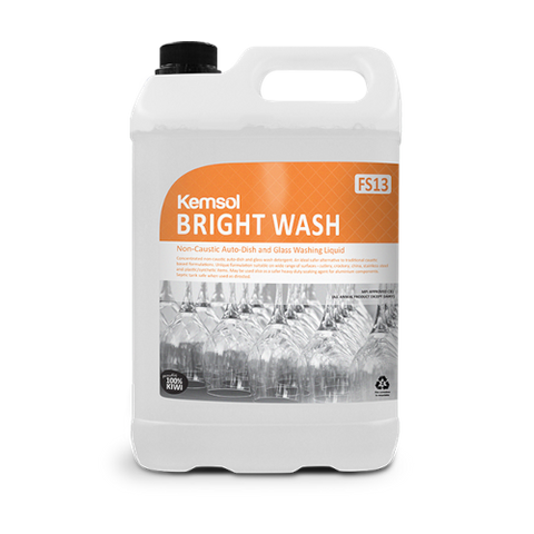 BRIGHT WASH 'NON CAUSTIC' MACHINE DETERGENT 5L (MPI C31)