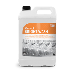 BRIGHT WASH 'NON CAUSTIC' MACHINE DETERGENT 5L (MPI C31)