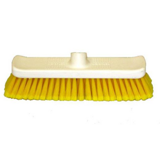 VAN TRUCKWASH BRUSH PLASTIC BACK YELLOW 200MM 8"