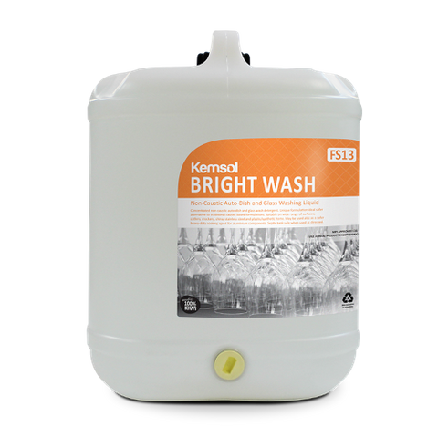 BRIGHT WASH 'NON CAUSTIC' MACHINE DETERGENT 20L (MPI C31)