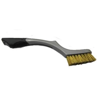 MINI BRUSH SOFT GRIP PLASTIC HANDLE BRASS FILL