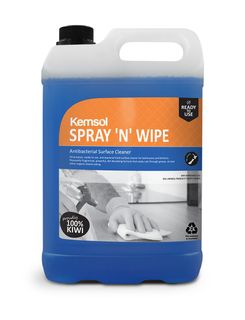 KEMSOL SPRAY N WIPE ANTIBACTERIAL CLEANER 5L (MPI C32)