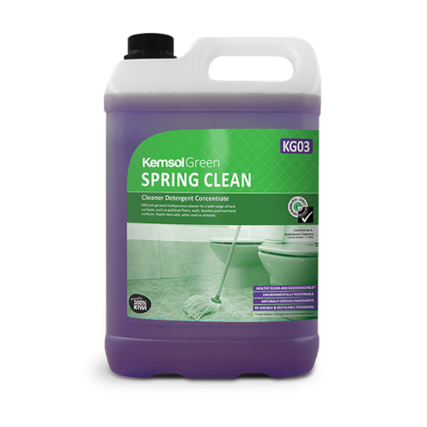 'GREEN' SPRING CLEAN DETERGENT, SPRAY & WIPE CLEANER 5L