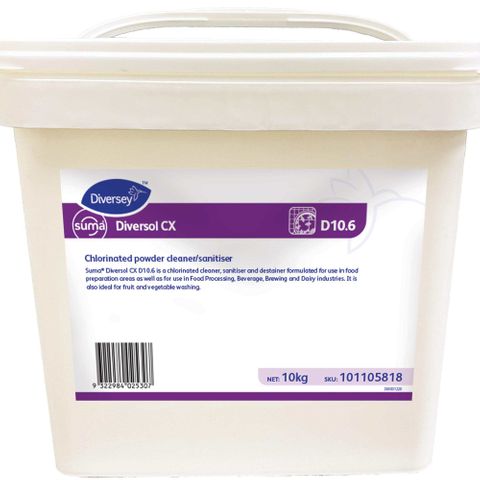 SUMA DIVERSOL CX D10.6 SURFACE SANITISER POWDER 10KG (MPI C31)