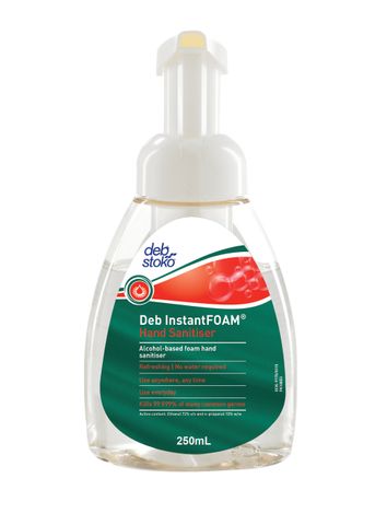 DEB INSTANTFOAM SANITISER PUMP 250ML X 6 [DG-C3] (MPI C54)