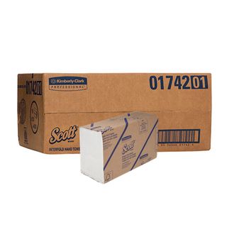 SCOTT 1742 I/FOLD STANDARD WHITE 1 PLY PAPER TOWEL 250S X 16