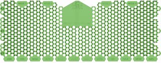 FRESH PRODUCTS URINAL TROUGH SCREENS CUCUMBER MELON 2S