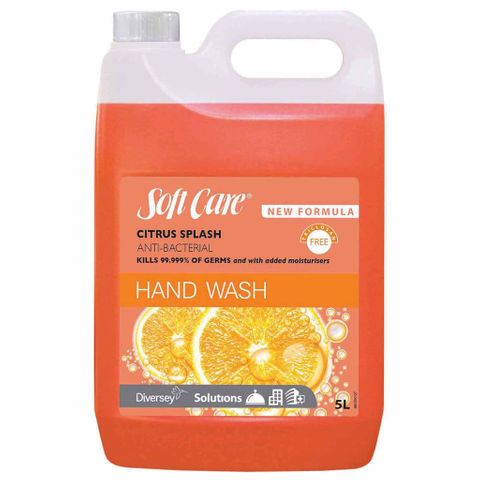 SOFTCARE CITRUS SPLASH ANTIBACTERIAL HAND WASH 5L (MPI C52)