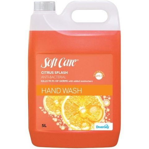 SOFTCARE CITRUS SPLASH ANTI BACTERIAL HAND WASH 5L (MPI C52)