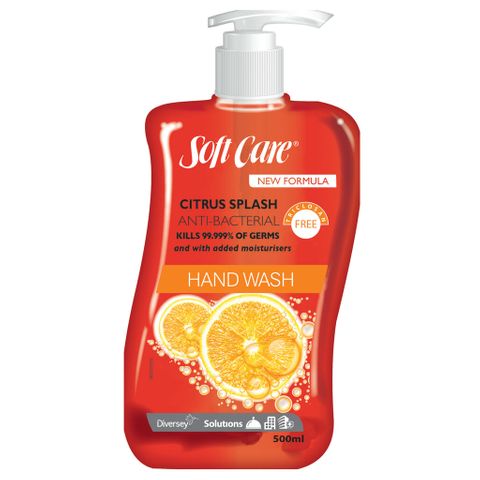 SOFTCARE CITRUS SPLASH ANTIBACTERIAL HAND CARE PUMP 500ML (MPI C52)