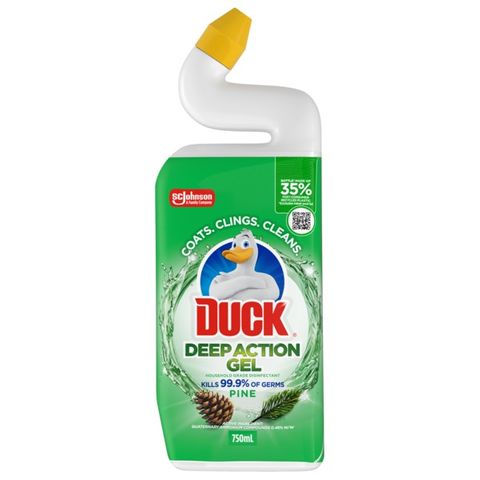 DUCK DEEP ACTION GEL PINE TOILET CLEANER 750ML (MPI C32)