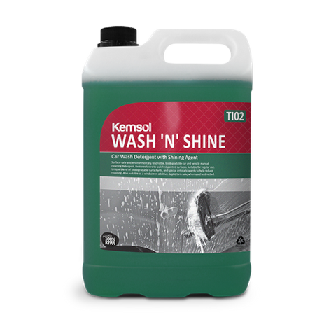 WASH N SHINE VEHICLE SHAMPOO 5L