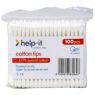 HELP-IT COTTON TIPS 100S