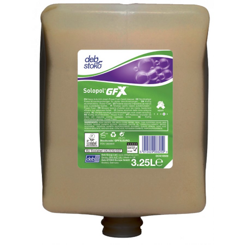 DEB SOLOPOL GFX GRITTY POWER FOAM SOAP 3.25L