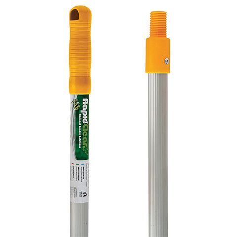 RAPIDCLEAN ALUMINIUM HANDLE WITH THREAD CAP 1.5M - YELLOW