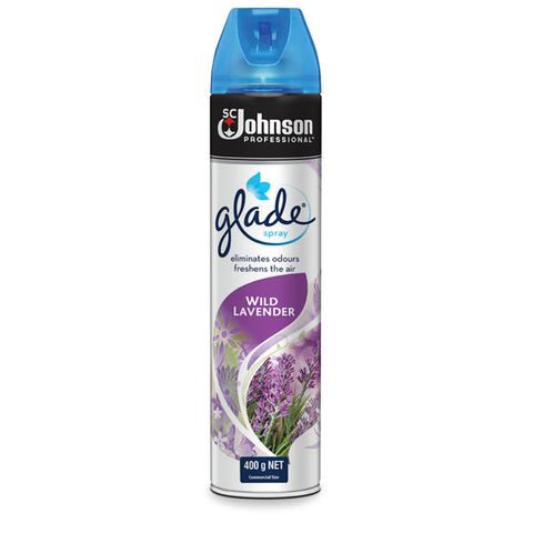 GLADE AIR FRESHENER AEROSOL WILD LAVENDER 400G [DG-C2]