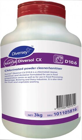 SUMA DIVERSOL CX D10.6 SURFACE SANITISER POWDER 3KG (MPI C31)