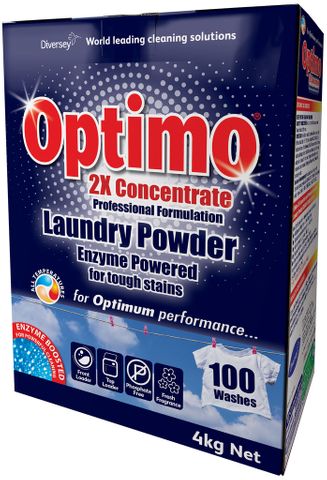 OPTIMO FRONT AND TOP LOADER LAUNDRY POWDER CONCENTRATE 4KG