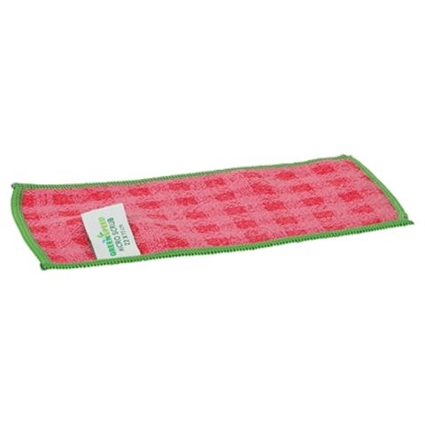 MICRO SCRUB MICROFIBRE CLOTH 22CM X 11CM - RED ***CLEARANCE***