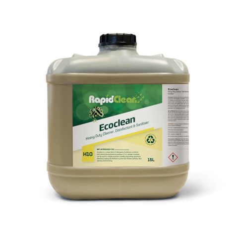 RAPIDCLEAN ECOCLEAN CLEANER DETERGENT SANITISER 15L