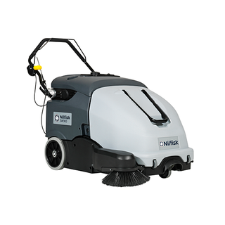 NILFISK SW900 BATTERY WALK BEHIND SWEEPER 60L 825MM