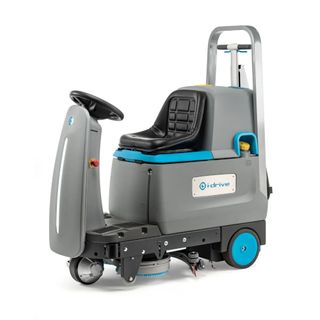 I-DRIVE RIDE-ON BATTERY FLOOR SCRUBBER 55L 61CM W/ I-MOP LITE