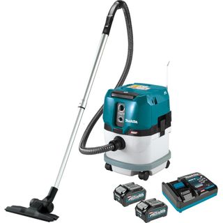 MAKITA 40V XGT VC003GLZ01 PULL-ALONG WET & DRY VACUUM CLEANER 15L KIT