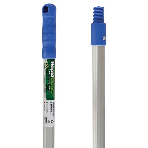 RAPIDCLEAN ALUMINIUM HANDLE WITH THREAD CAP 1.5M - BLUE