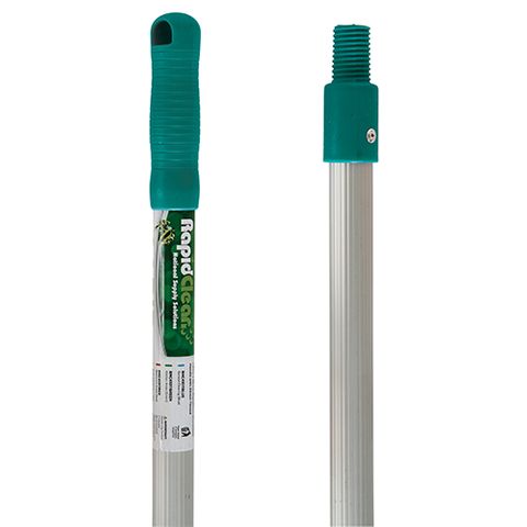 RAPIDCLEAN ALUMINIUM HANDLE WITH THREAD CAP 1.5M - GREEN