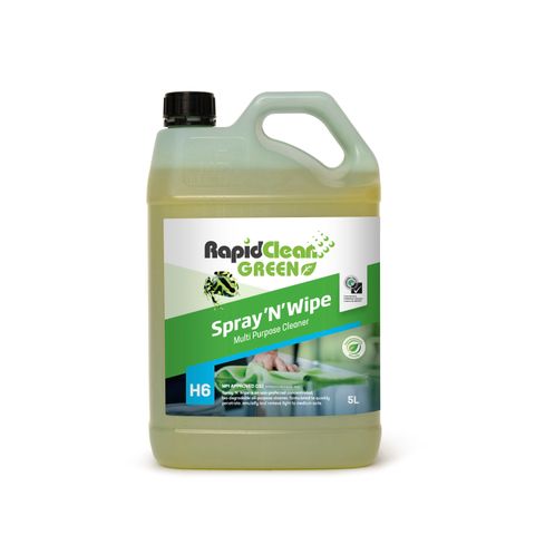 RAPIDCLEAN GREEN SPRAY 'N' WIPE MULTI-PURPOSE CLEANER 5L