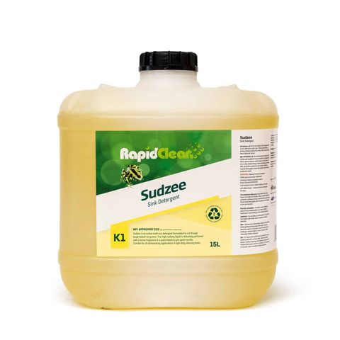 RAPIDCLEAN SUDZEE LEMON DISHWASH LIQUID 20L (MPI C32)