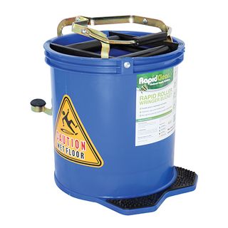 RAPIDCLEAN ROLLER WRINGER BUCKET 16L - BLUE