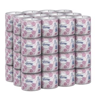 KLEENEX 4735 DELUXE WHITE 2 PLY WRAPPED TOILET ROLLS 400S X 48