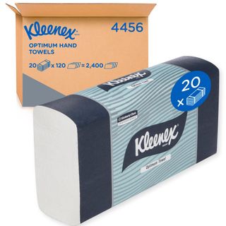 KLEENEX 4456 I/FOLD OPTIMUM WHITE 1 PLY PAPER TOWEL 120S X 20