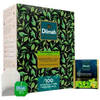 DILMAH ENVELOPED TEA BAGS FLAVOURED 100S - PEPPERMINT