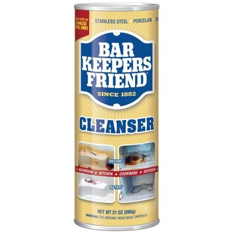 BAR KEEPERS FRIEND CLEANSER & POLISH POWDER 595G