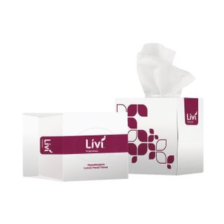 LIVI 3301 IMPRESSA LUXURY LOTION CUBED WHITE 3 PLY F/TISSUE 65S X 24