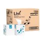 LIVI 1304 ESSENTIALS CUBED WHITE 2PLY F/TISSUE 90S X 24