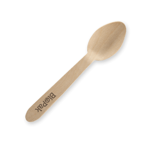 BIOPAK 10CM COATED WOOD TEASPOON 2000S