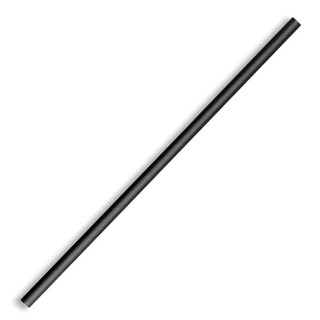 BIOPAK 6MM REGULAR BLACK BIOSTRAWS 2500S