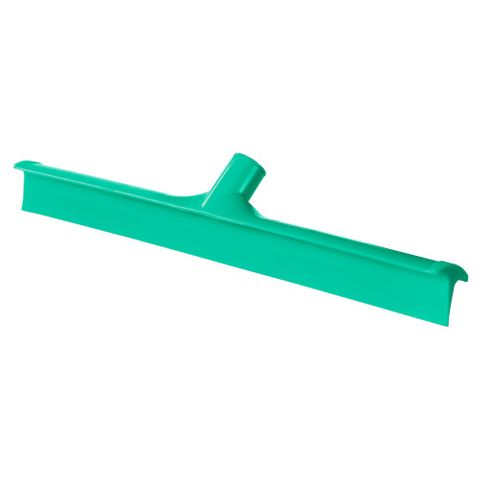 MONO BLADE RUBBER FLOOR SQUEEGEE WITH ACME THREAD HEAD ONLY 60CM - GREEN