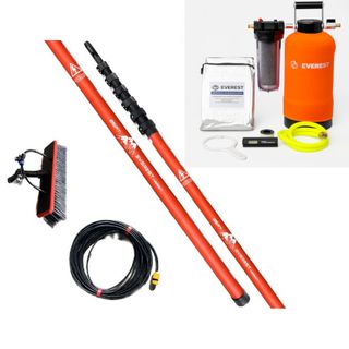 EVEREST 25 COMPACT HYBRID POLE KIT 7.6M + EVEREST 10L PURE WATER TANK W/ RESIN