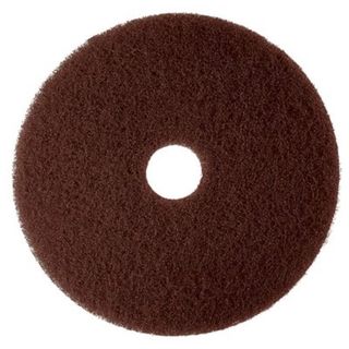 3M 7100 BROWN STRIPPER FLOOR PAD 400MM 16"