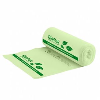 BIOPAK GREEN BIOPLASTIC BIN LINER 80L 20S