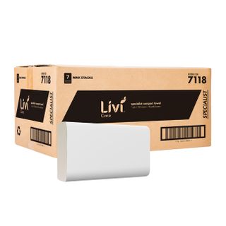 LIVI 7118 CARE COMPACT 1 PLY PAPER TOWEL 120S X 18